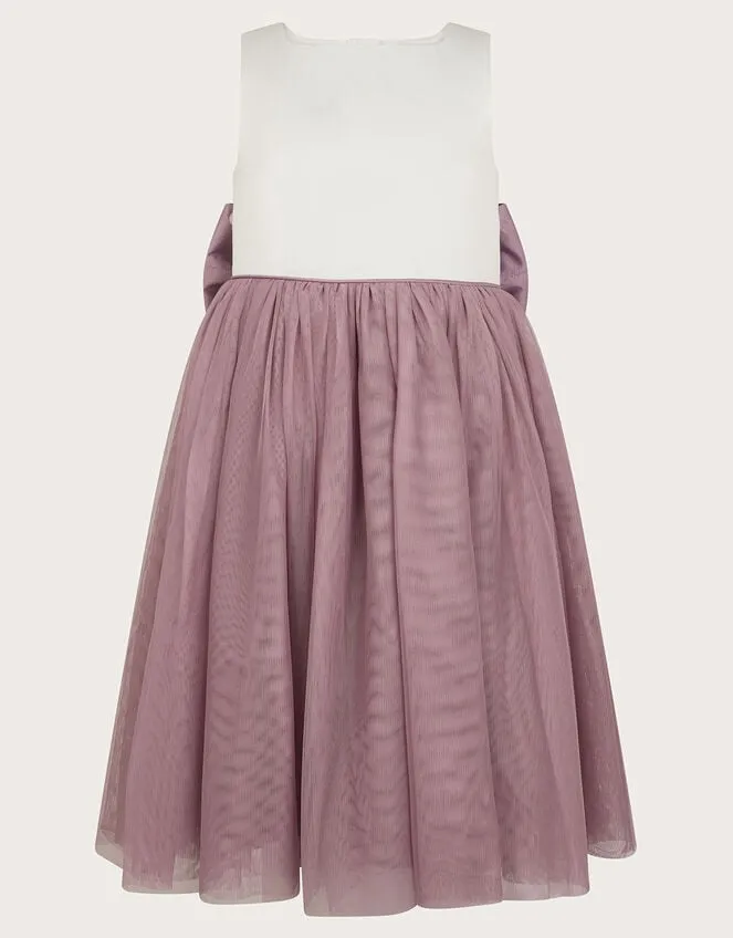 Children Georgia Tulle Bridesmaid Dress Purple Monsoon Dresses
