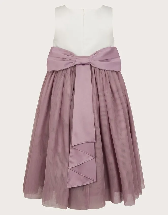 Children Georgia Tulle Bridesmaid Dress Purple Monsoon Dresses