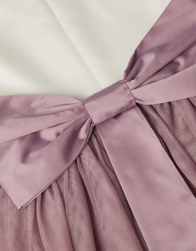 Children Georgia Tulle Bridesmaid Dress Purple Monsoon Dresses