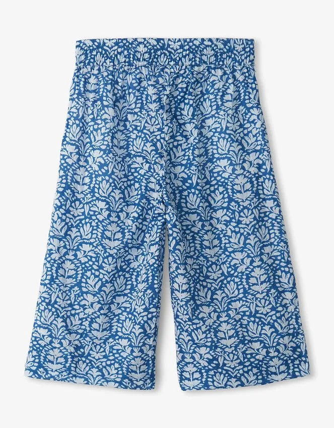 Children Hatley Shibori Tie Dye Culottes White Monsoon Trousers and Shorts
