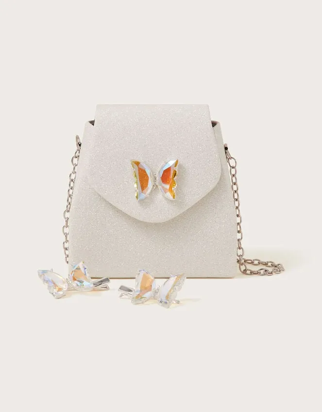 Children Jewel Butterfly Bag And Hair Clips Set Monsoon Girls039 Bags and Purses
