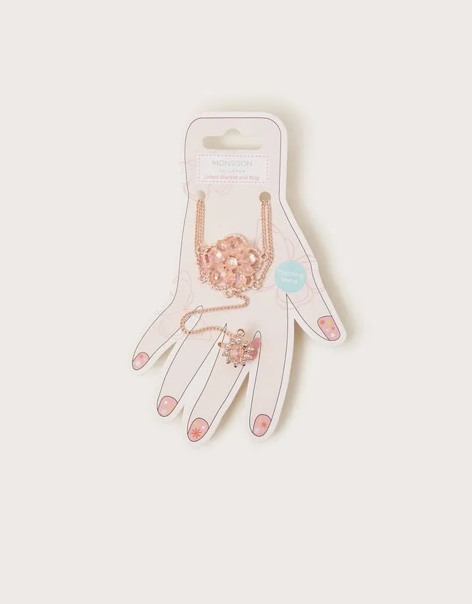 Children Jewel Flower Linked Bracelet And Ring Monsoon Girls039 Jewellery
