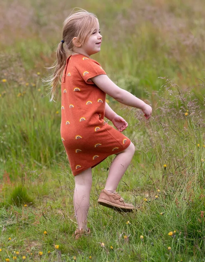Children Little Green Radicals Rainbow Tunic Red Monsoon Dresses
