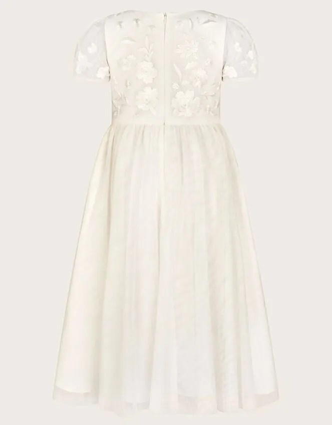 Children Luna Embroidered Dress Ivory Monsoon Dresses