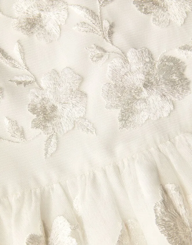 Children Luna Embroidered Dress Ivory Monsoon Dresses