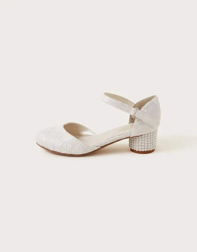 Children Pretty Lacey TwoPart Heels Ivory Monsoon Partywear