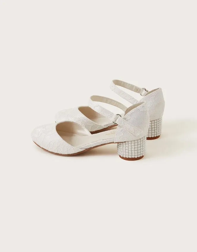 Children Pretty Lacey TwoPart Heels Ivory Monsoon Partywear