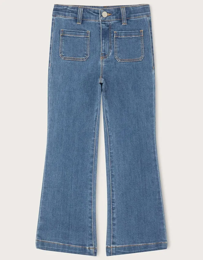 Children Star Detail Embroidered Jeans Blue Monsoon Casualwear Collection