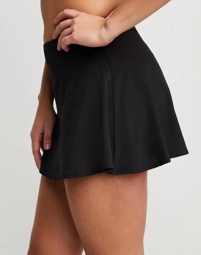 City Sport Flounce Skort C Logo 3034 Black Women Champion Shorts