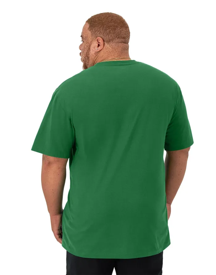 Classic Graphic TShirt Script Logo Big and Tall Road Sign Green Men Champion TShirts and Tops
