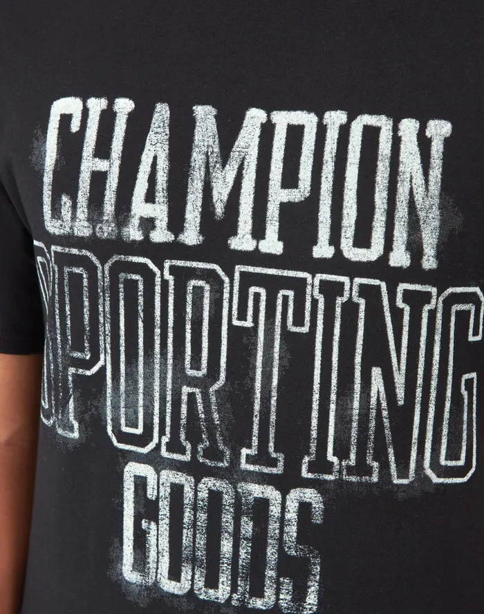 Classic Graphic TShirt Sporting Goods Black Men Champion TShirts and Tops