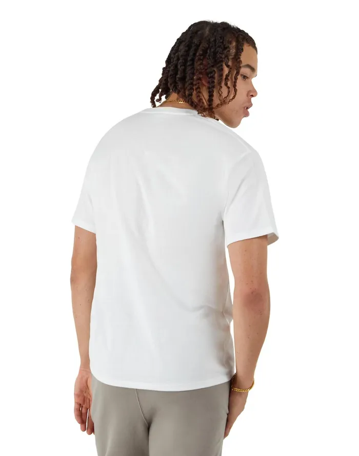 Classic Graphic TShirt Winged Foot Logo White Men Champion TShirts and Tops