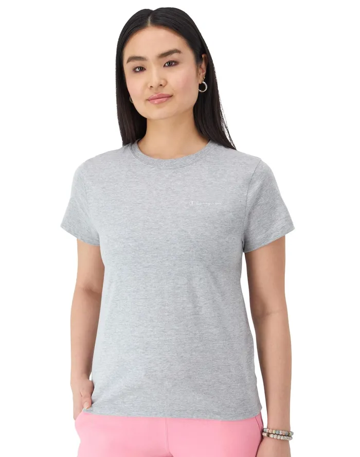 Classic TShirt C Logo Oxford Grey Women Champion TShirts and Tops