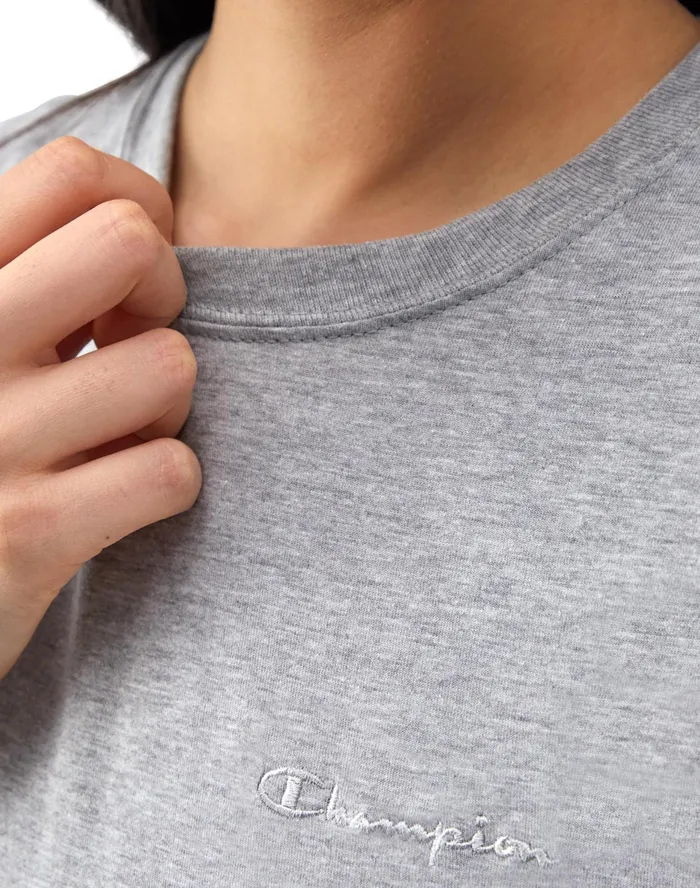 Classic TShirt C Logo Oxford Grey Women Champion TShirts and Tops