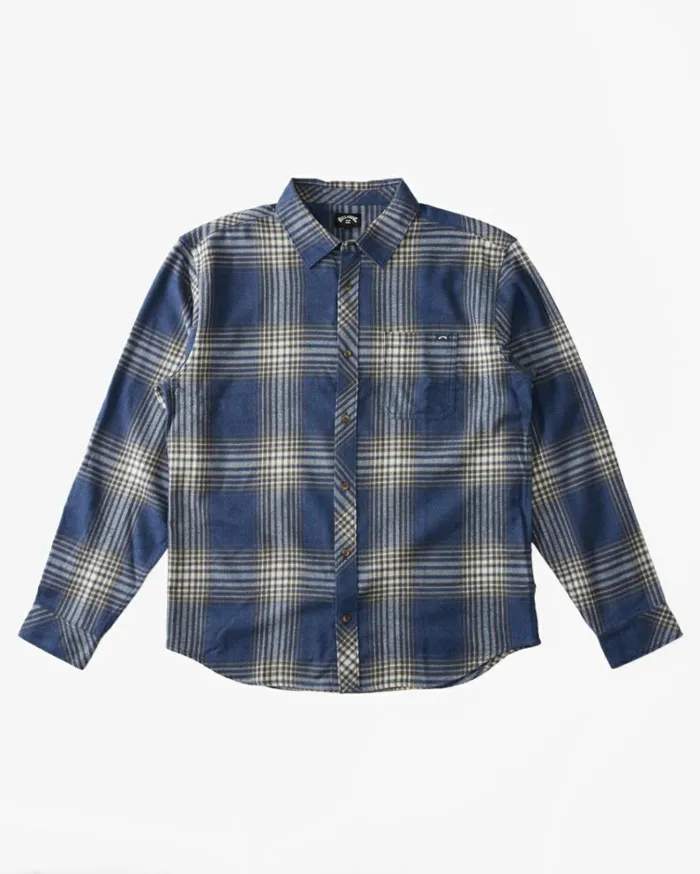 COASTLINE FLANNEL Dark Navy Kids Billabong Boys039 Shirts