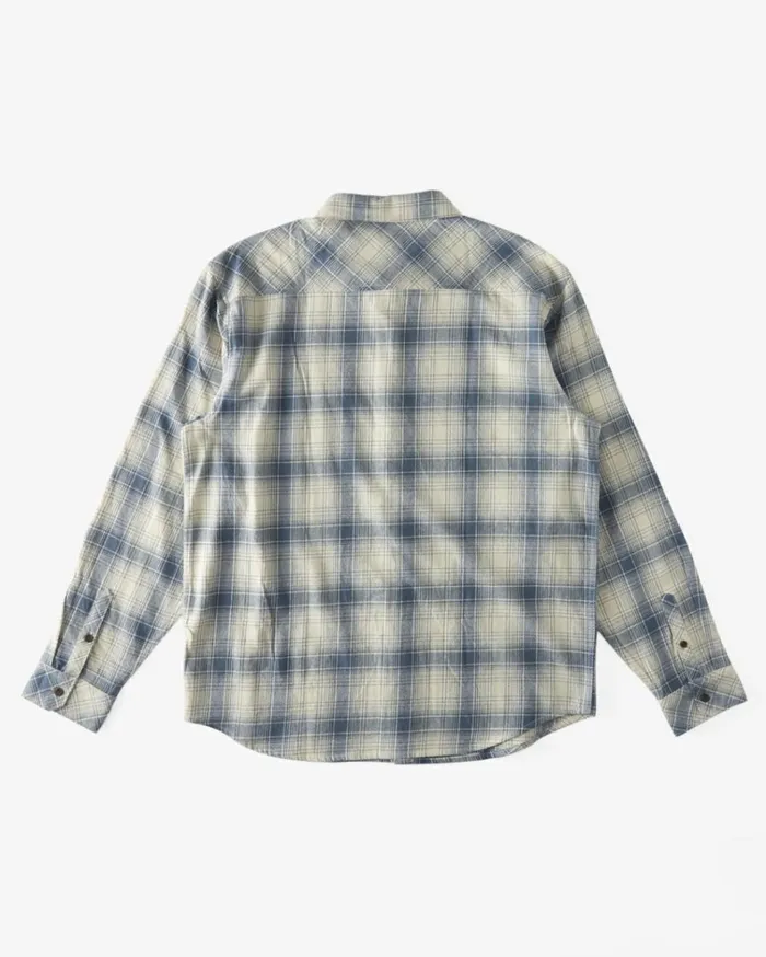 Coastline Flannel Long Sleeve Shirt Oyster Men Billabong Flannels