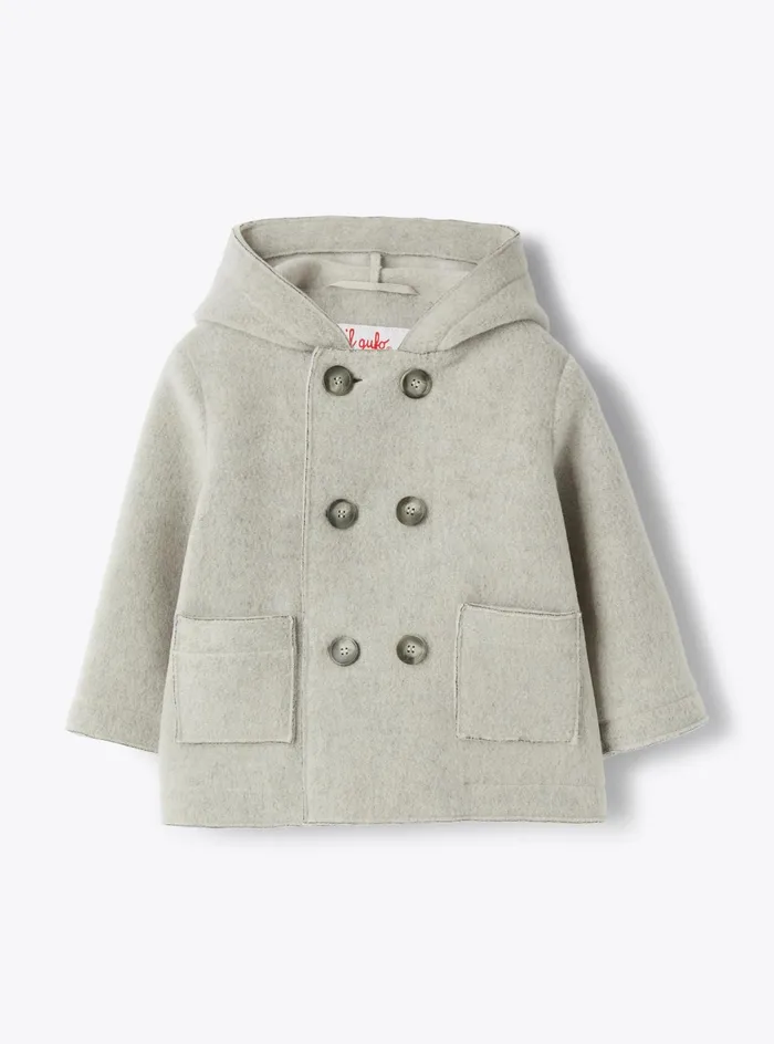 Coats And Jackets Baby 036 Il Gufo Couture Fleece Doublebreasted Jacket