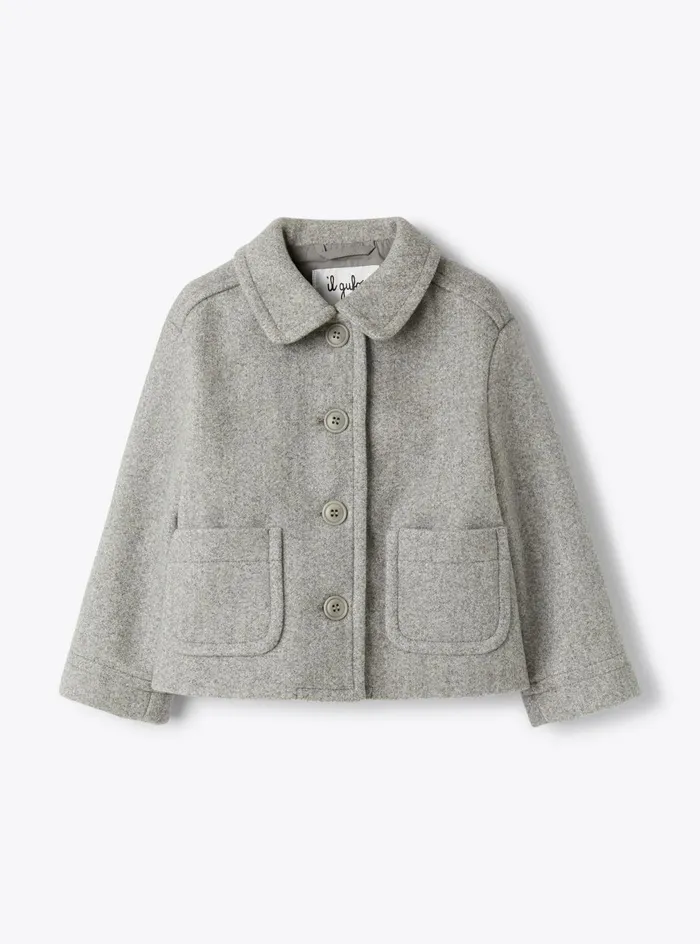 Coats And Jackets Girl 216 Il Gufo Boxy Jacket In Technowool