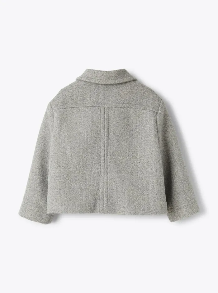 Coats And Jackets Girl 216 Il Gufo Boxy Jacket In Technowool
