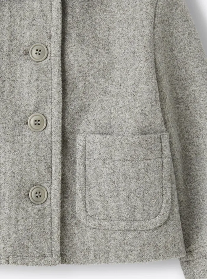 Coats And Jackets Girl 216 Il Gufo Boxy Jacket In Technowool