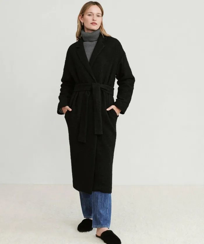 Coats Women Jenni Kayne Jacquard Overcoat Black