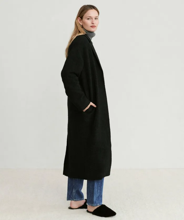 Coats Women Jenni Kayne Jacquard Overcoat Black