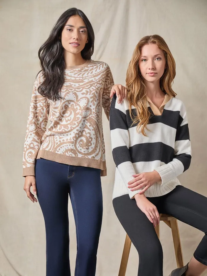 Colorblock Long Sleeve Polo Sweater Women Jones New York Sweaters and Cardigans Colorblock Long Sleeve Polo Sweater Women Jones New York Sweaters and Cardigans