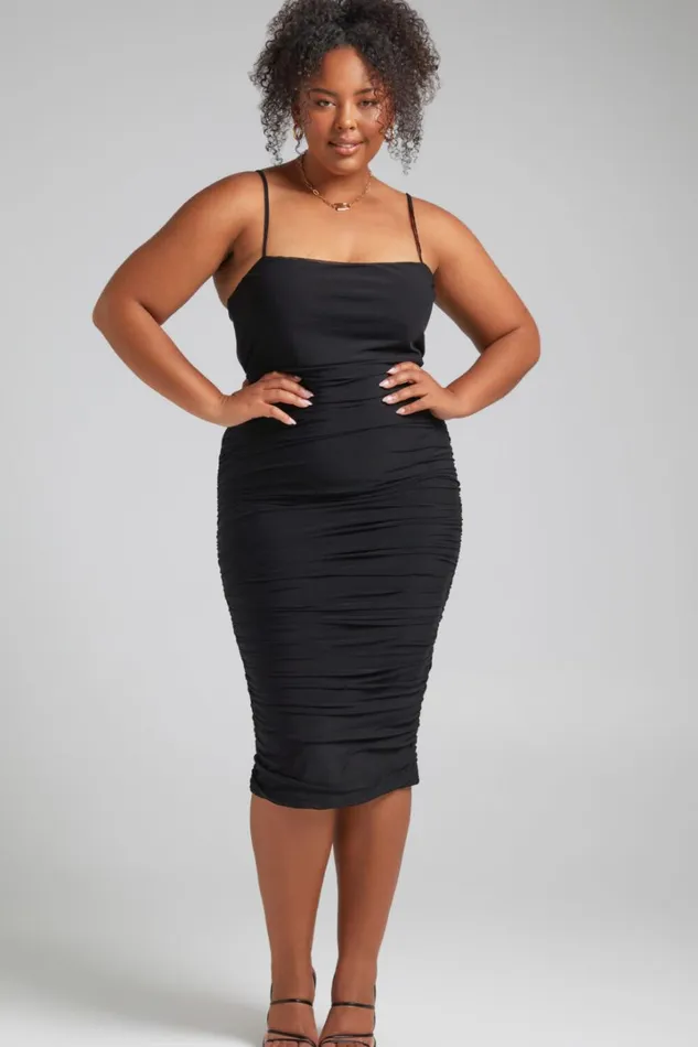 Coming For You Midi Dress 8211 Mesh Dress In Black Mesh Women Showpo Curve Clothes