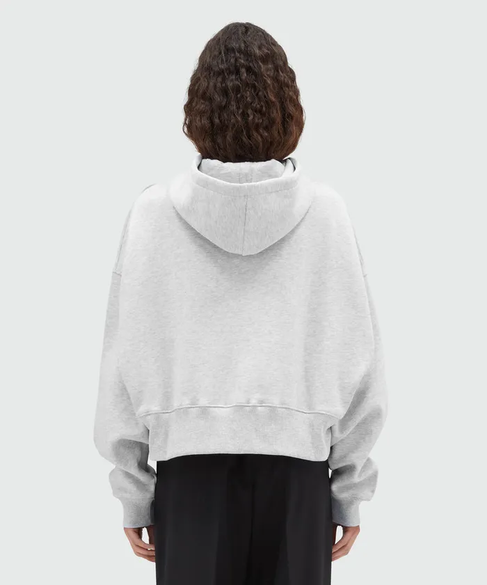 Cotton Sweatshirt With Hood And Micro Logo Women MSGM Hoodies And Sweatshirts