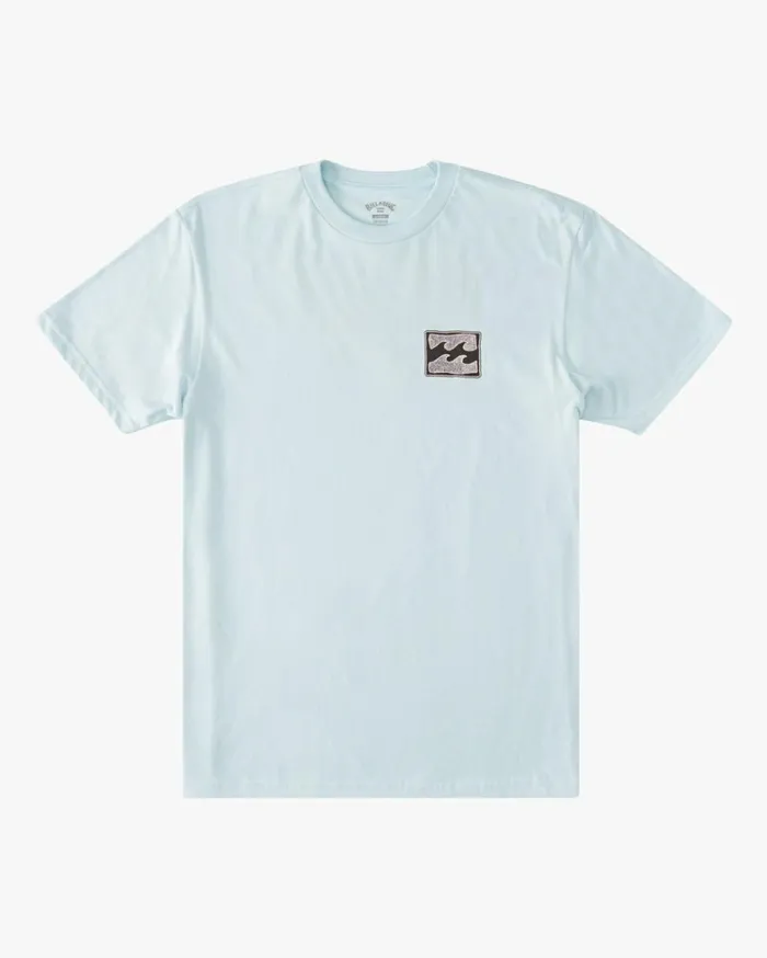 Crayon Wave Short Sleeve TShirt Coastal Blue Men Billabong TShirts