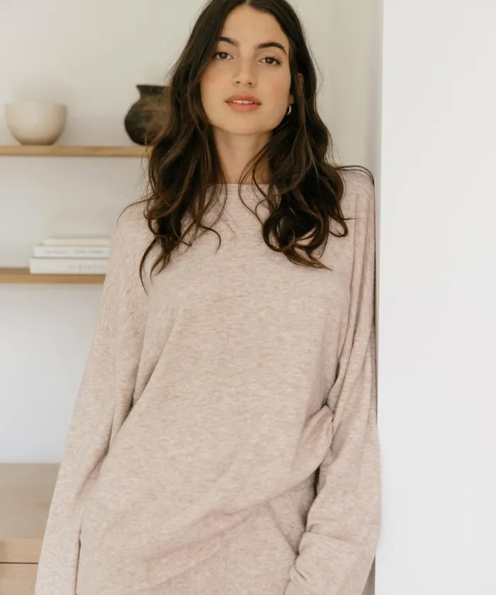 Crewnecks and Pullovers Women Jenni Kayne Marina Pullover Oatmeal