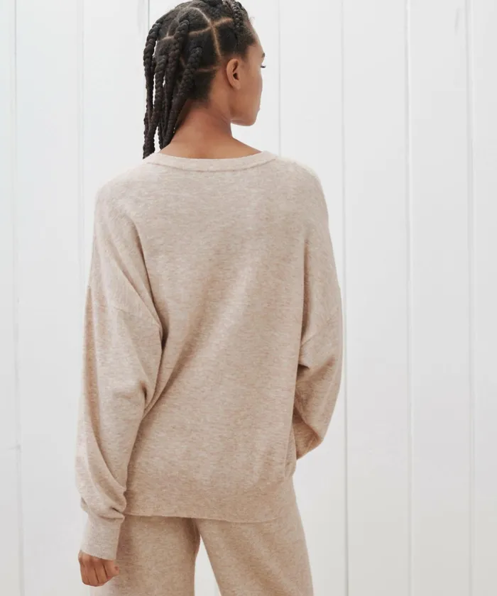 Crewnecks and Pullovers Women Jenni Kayne Marina Pullover Oatmeal