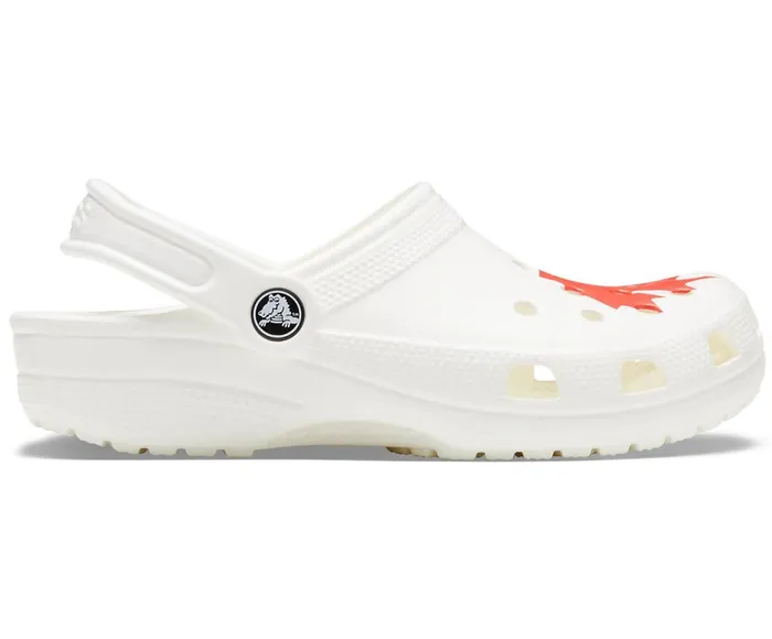 Crocs Classic Canadian Flag Clog White WomensMens Clogs