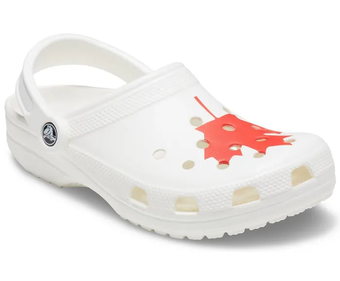 Crocs Classic Canadian Flag Clog White WomensMens Clogs
