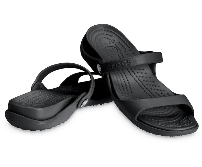Crocs Cleo Sandal Black Black Womens Sandals