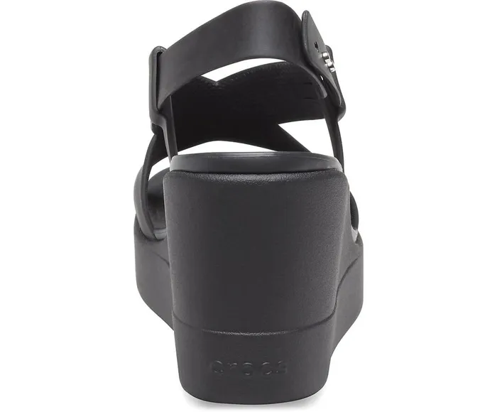 Crocs Crocs Brooklyn High Wedge Black Black Womens Sandals