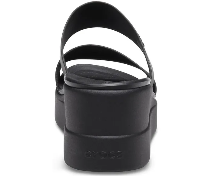 Crocs Crocs Brooklyn Mid Wedge Black Black Womens Sandals