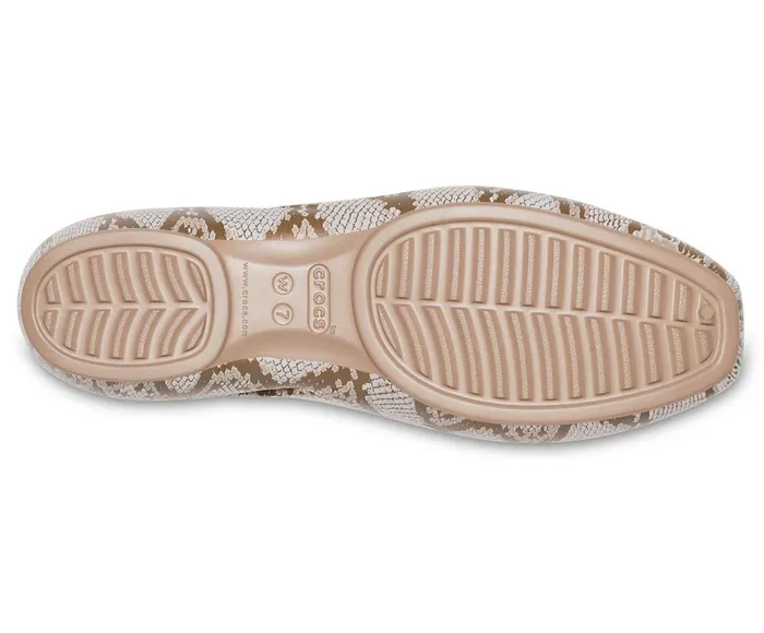 Crocs Crocs Sloane Graphic Flat Mushroom Womens Flats