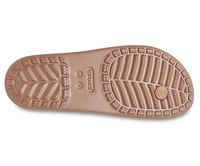 Crocs Crocs Sloane Shine Wedge Flip Bronze Womens FlipFlops