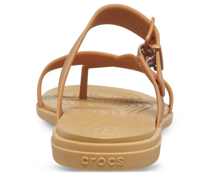 Crocs Crocs Tulum Toe Post Sandal Dark Gold Womens Sandals