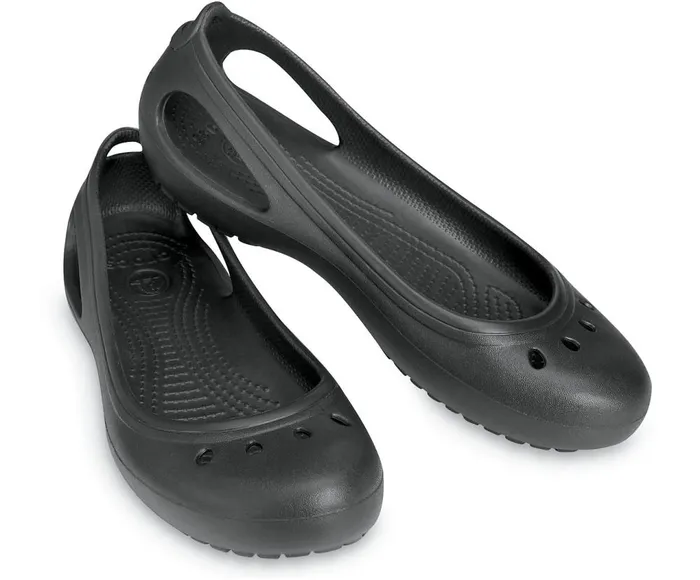 Crocs Kadee Flat Black Black Womens Flats