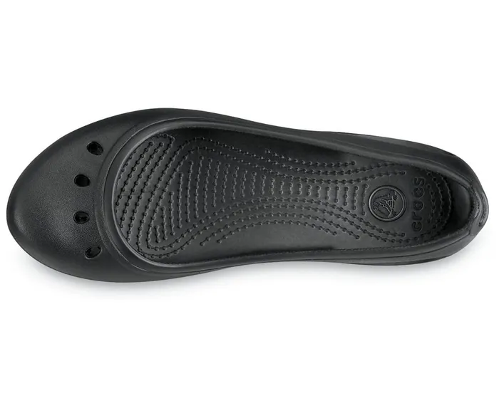 Crocs Kadee Flat Black Black Womens Flats