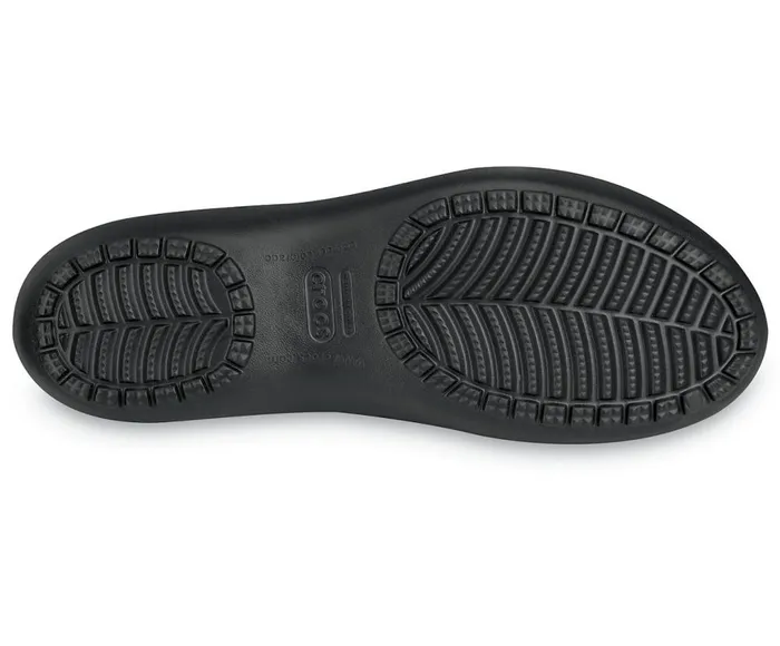 Crocs Kadee Flat Black Black Womens Flats