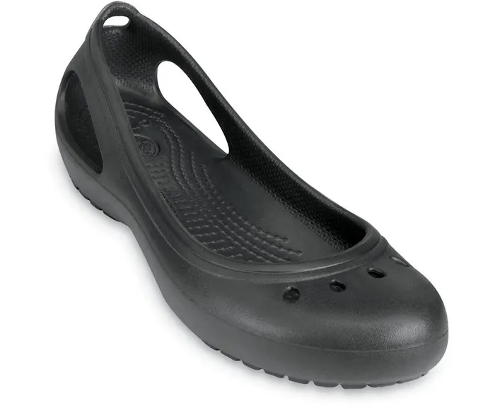 Crocs Kadee Flat Black Black Womens Flats