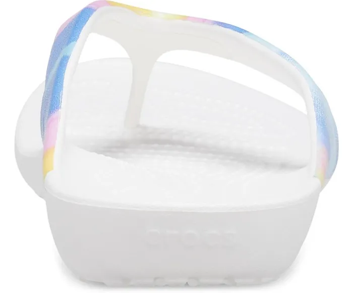 Crocs Kadee II Printed Flip Multi White Womens Sandals