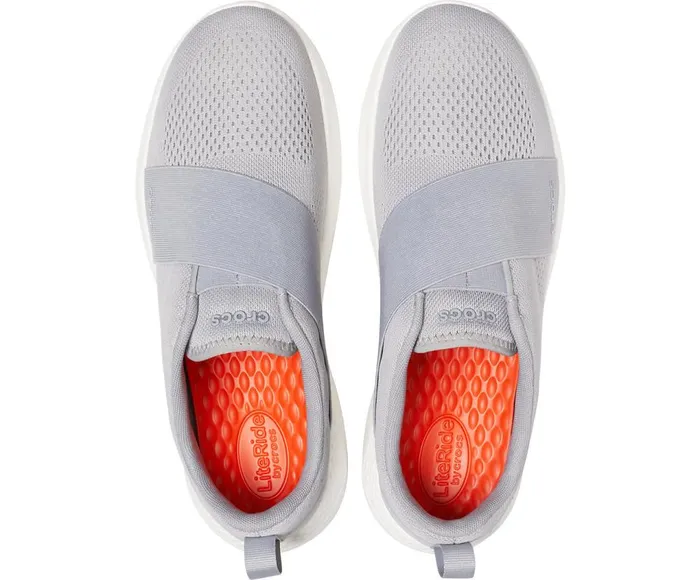 Crocs LiteRide Modform SlipOn Light Grey White Mens Sneakers