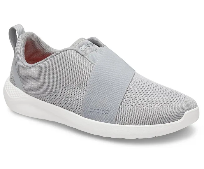 Crocs LiteRide Modform SlipOn Light Grey White Mens Sneakers