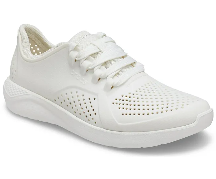 Crocs LiteRide Pacer Almost White Womens Sneakers