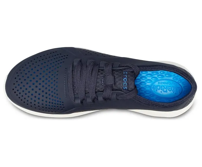 Crocs LiteRide Pacer Navy White Mens Sneakers