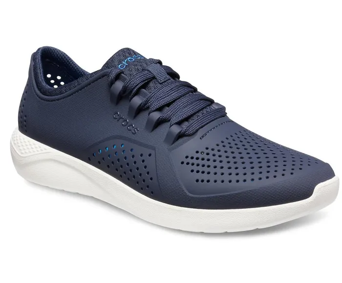 Crocs LiteRide Pacer Navy White Mens Sneakers